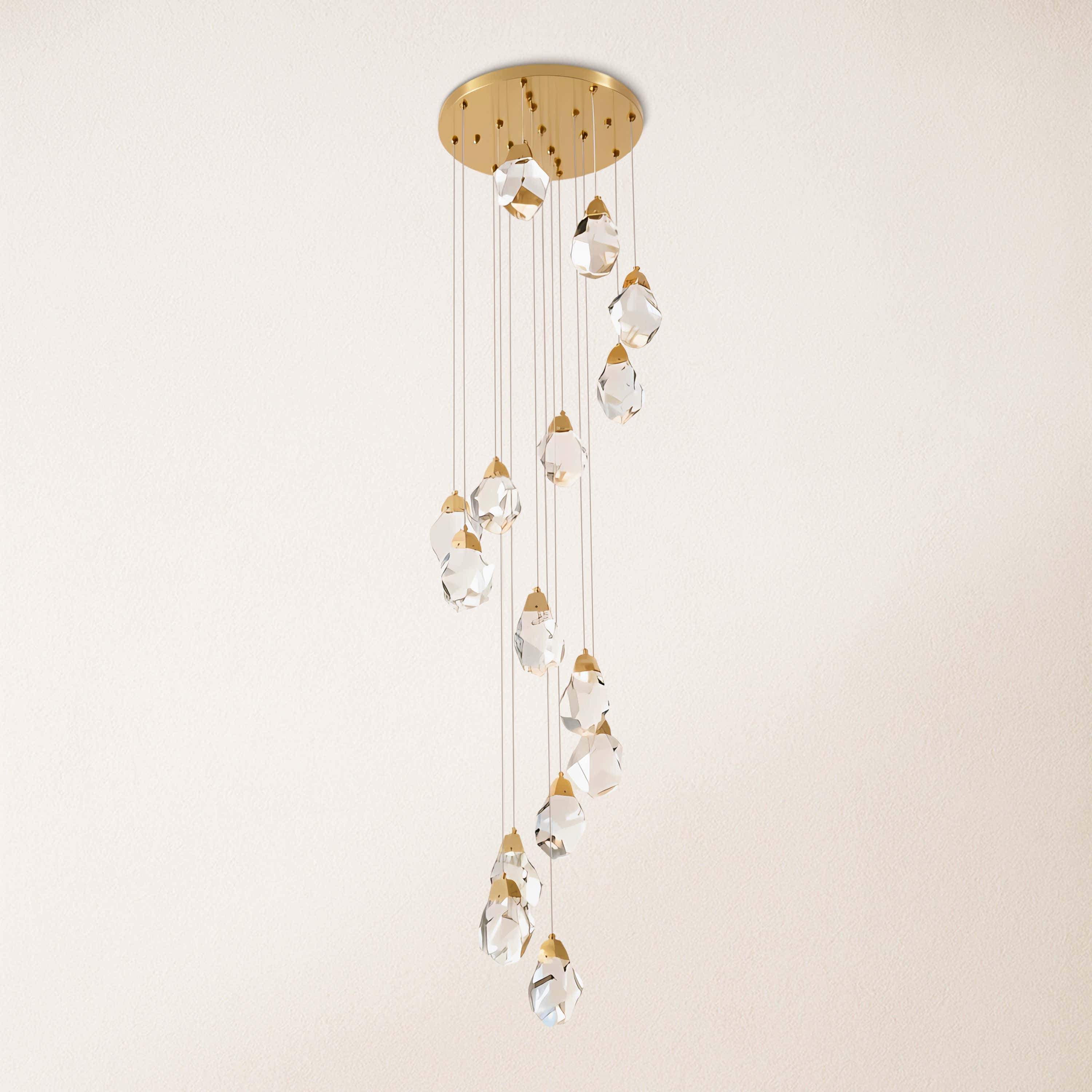 Aurelium Crystal Staircase Round Chandelier