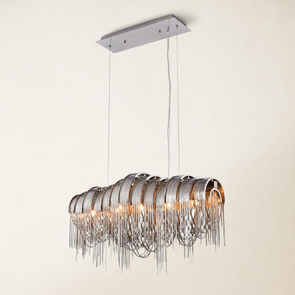 Teresa Cadena Chain Tassel Dining Room Chandelier 35"