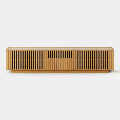 Isla Oak Sintered Stone Media Console 80"