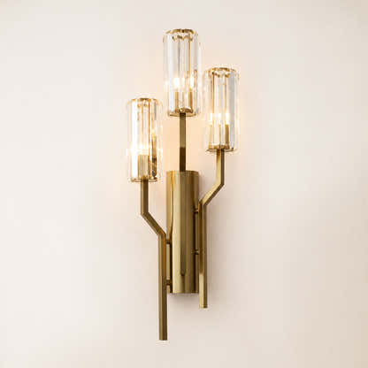 Zylia Crystal Cascading Wall Sconce