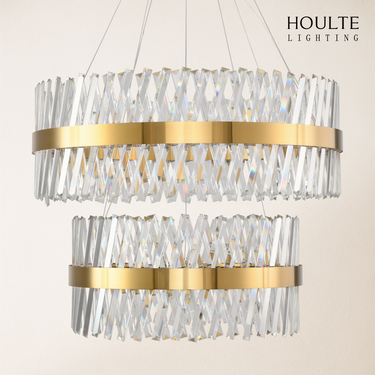 Vetro Prism Crystal 2-Tier Chandelier 31.5"L