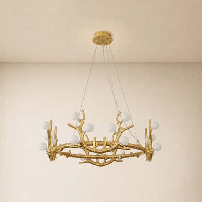 Cervia Antler Branch Chandelier 30"D