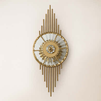 Axionna Crystal Gear Wall Sconce