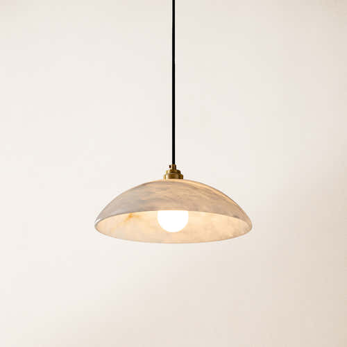 Dadaly Alabaster Modern Small Art Pendant 16"D