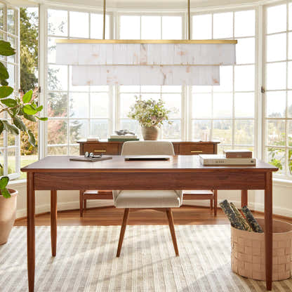 Solmare Alabaster Rectangular Chandelier 55"W