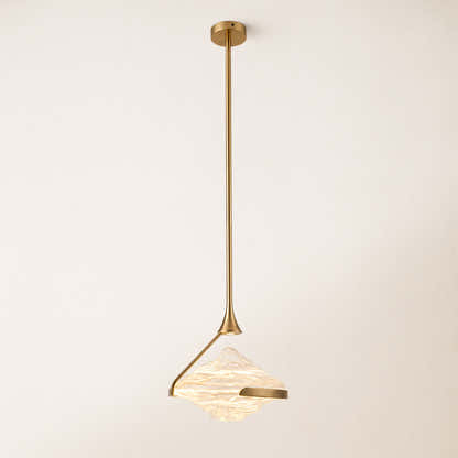 Rivelia Glass Wavy Pendant Light