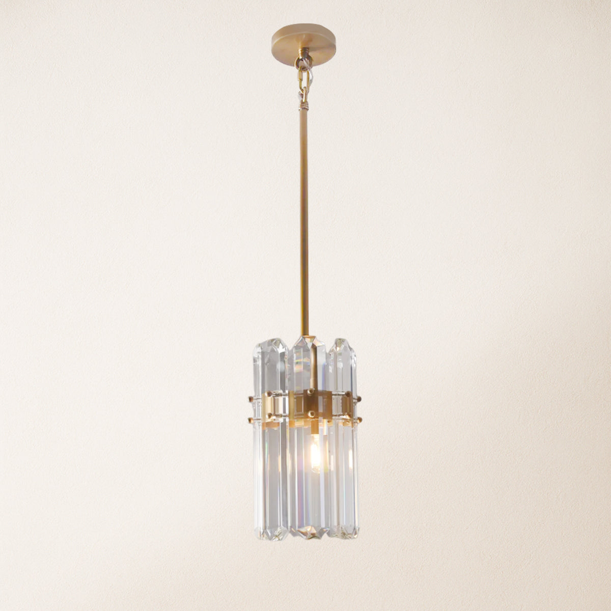 Ruby Crystal Pendant Kitchen Island Light 6.5"W