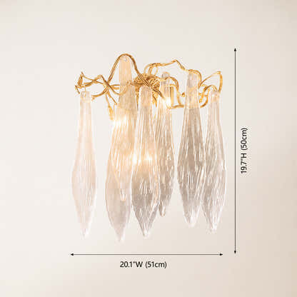 Cascadia Waterfall Crystal Wall Lamp