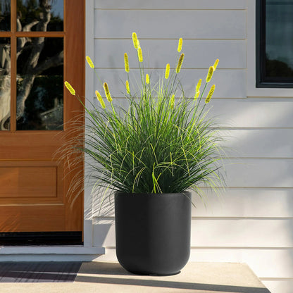 Artificial 20-Head Short Pine Grass with Curved-Straight Onion Grass Bonsai 110cm H