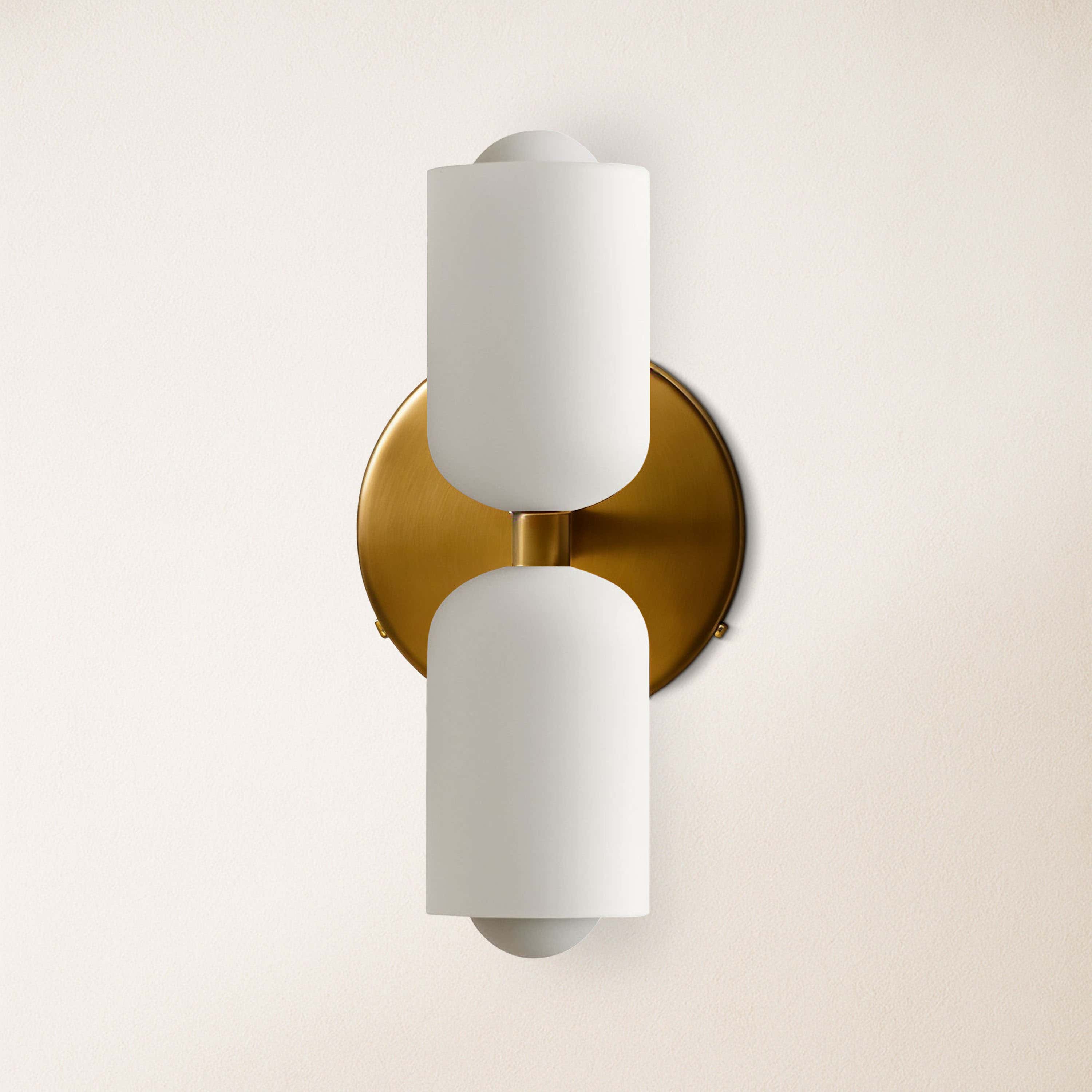 Caleb Glass Wall Sconce 13"H