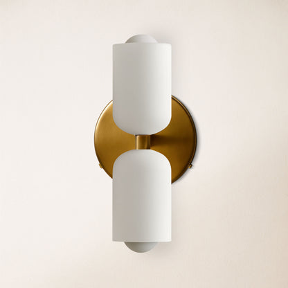 Caleb Glass Wall Sconce 5"W