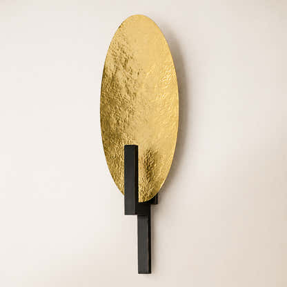 Solveta Metal Hammered Oval Wall Sconce