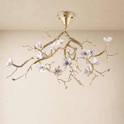 Floravine Ceramic Branch Chandelier 47.2"W