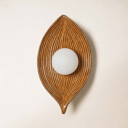 Sylvara Resin Leaf Wall Sconce