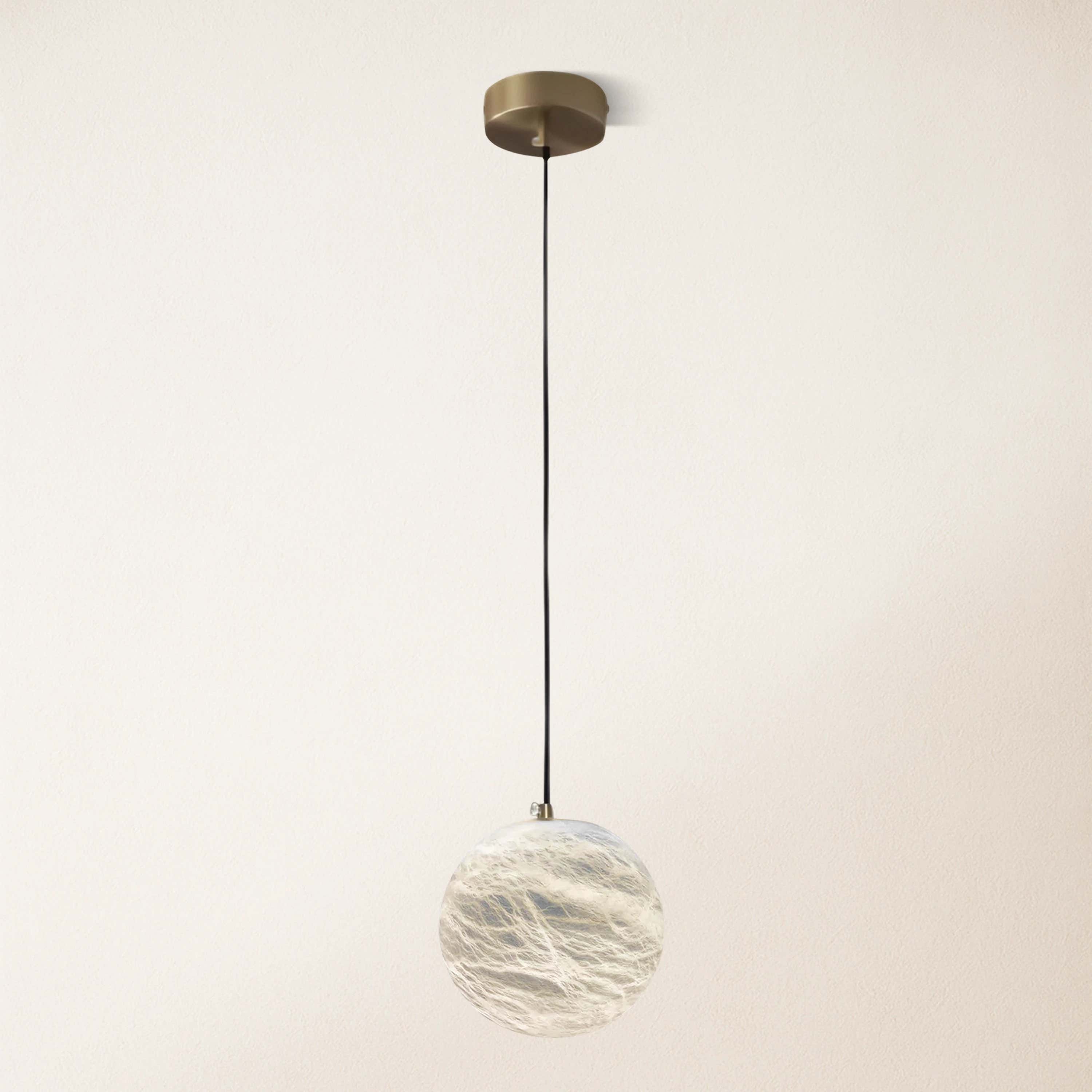 Nami Alabaster Global Ball Pendant Light 7"D