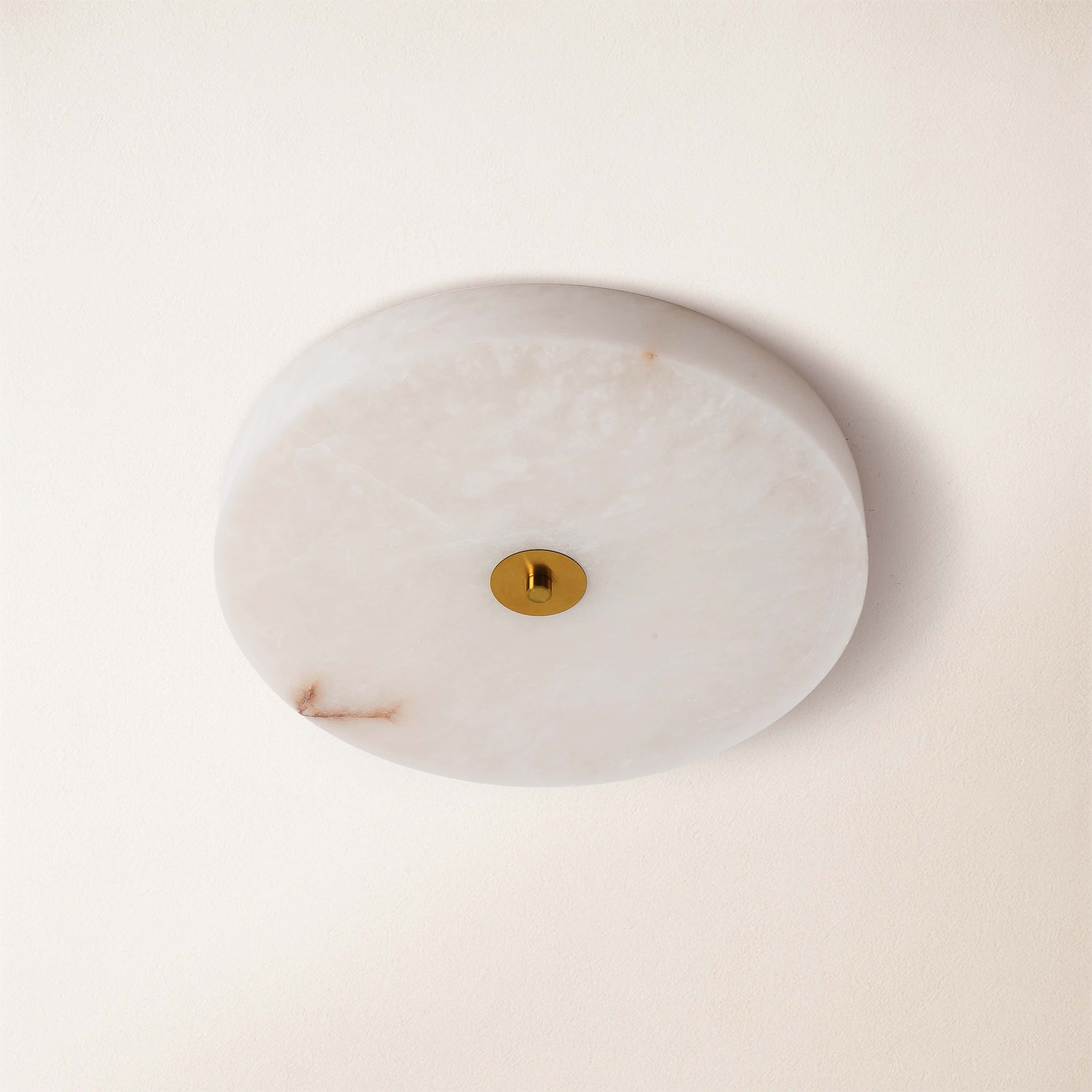 Cora Alabaster Ceiling Light 11.8"D