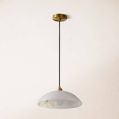 Dadaly Alabaster Modern Small Art Pendant 12"D