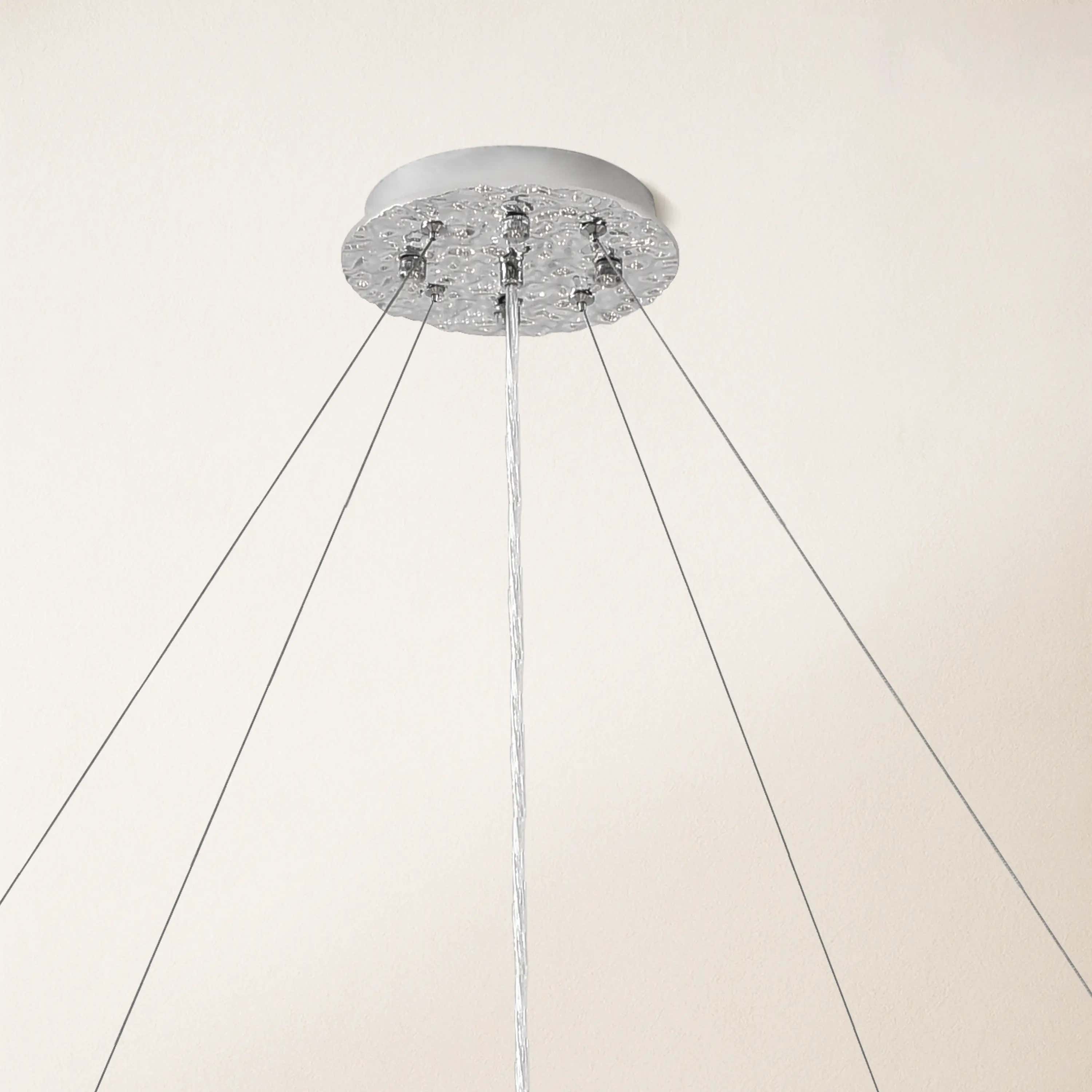 Lustre Branches Crystal Round Chandelier for All Rooms 30"D