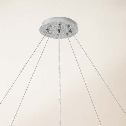 Lustre Branches Crystal Round Chandelier for All Rooms 30"D