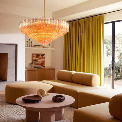 Ethereal Crystal Radiance Round Chandelier 30"D