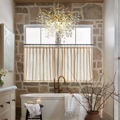 Frostleaf Crystal Grand Cascade Branches Chandelier 32"D