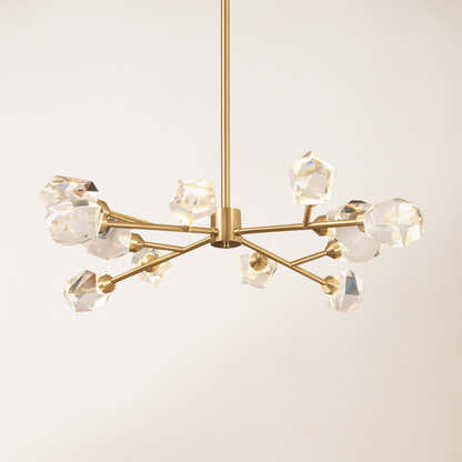 Aurelium Nova Crystal Linear Chandelier