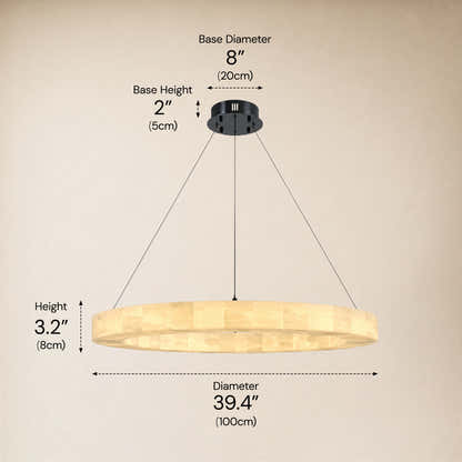 Soluna Alabaster Custom Round Chandelier