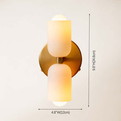 Caleb Glass Wall Sconce 13"H
