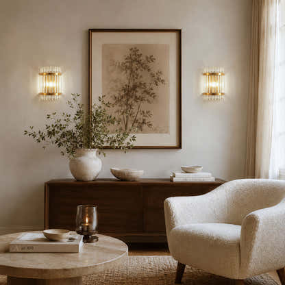 Oryana Crystal Icicle Wall Sconce 8.3"