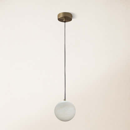 Nami Alabaster Global Ball Pendant Light 5"D