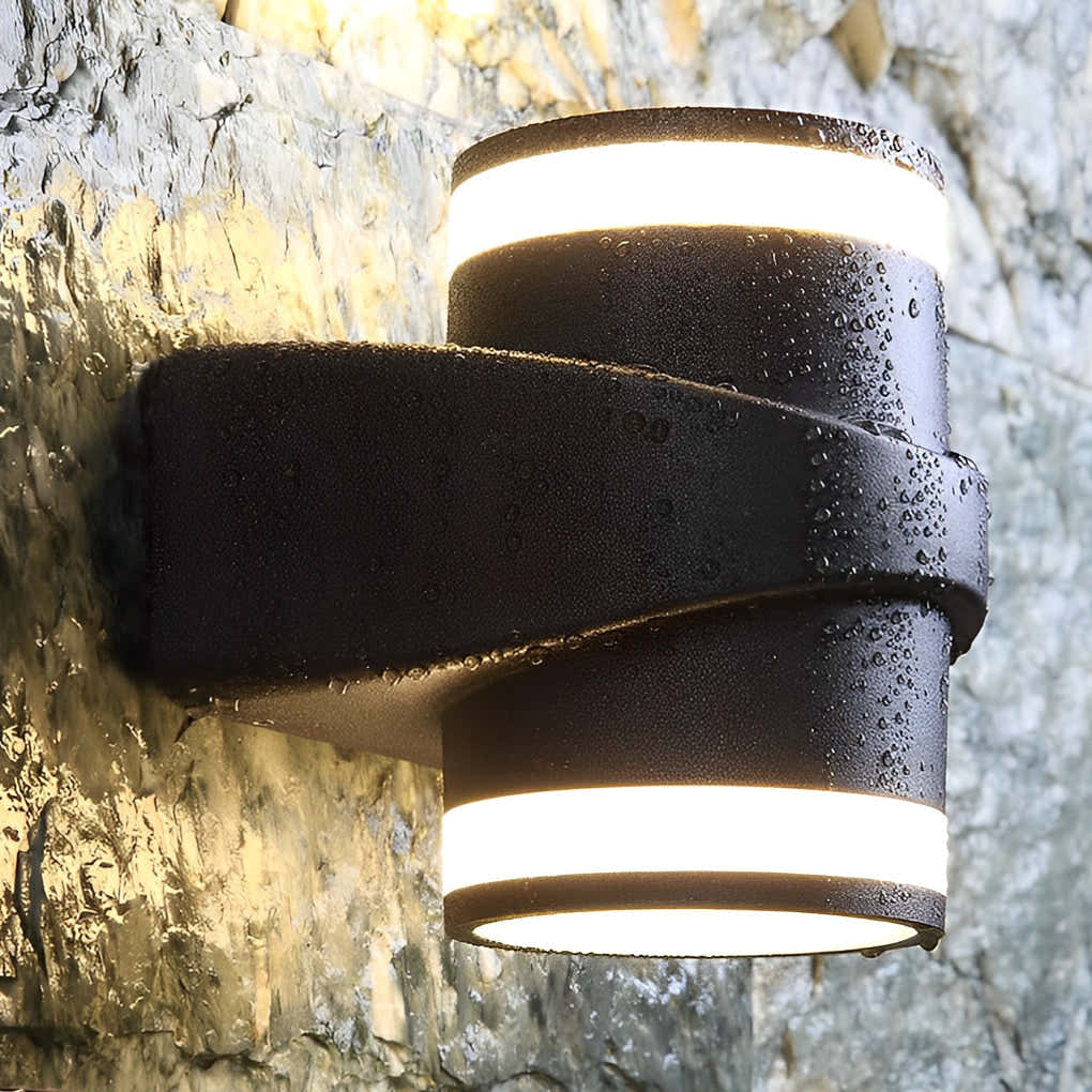 Aegisgleam Round Up Down Outdoor Wall Light