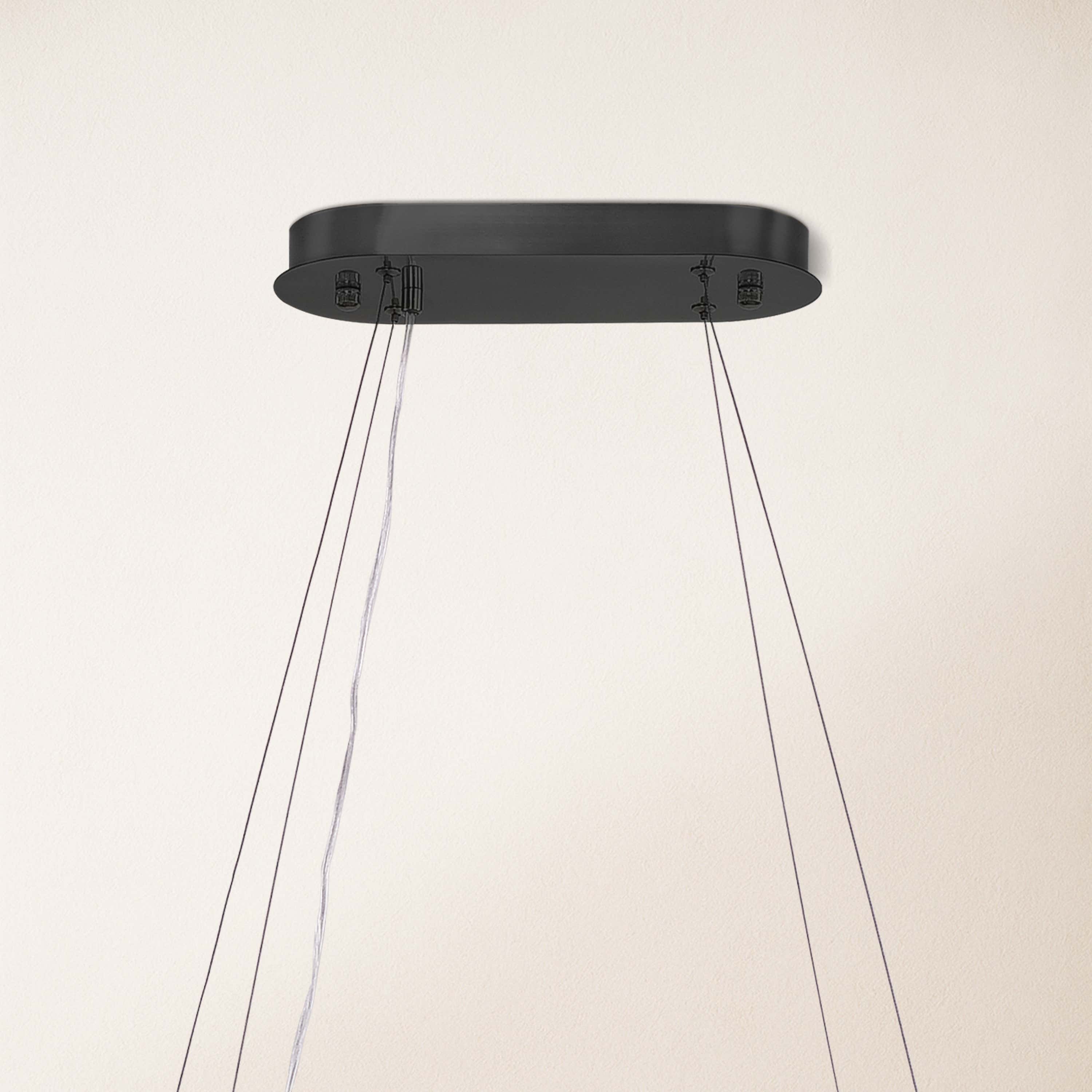 Sawyer Alabaster Oval Chandelier 40"