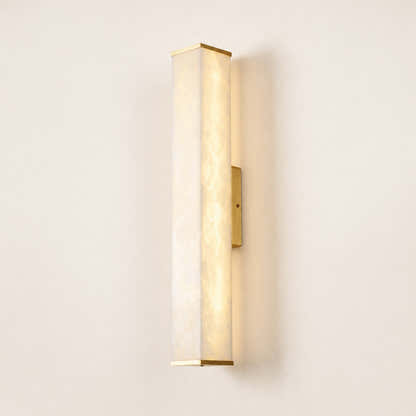 Valoria Alabaster Rectangular Wall Sconce