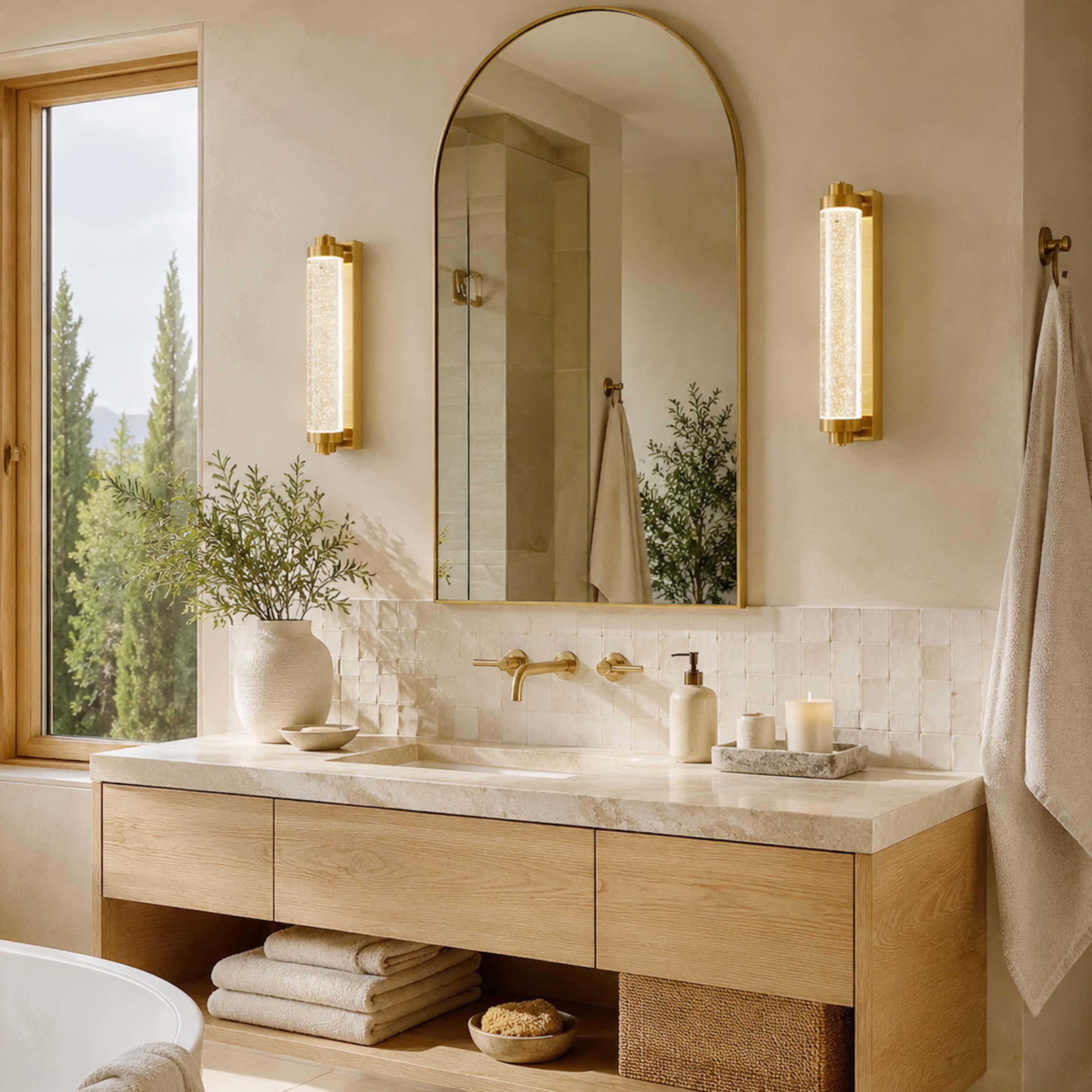 Lumira Crystal Bubble Wall Sconce