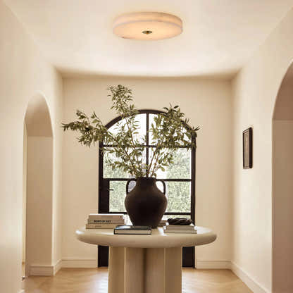 Cora Alabaster Ceiling Light 15.7"D