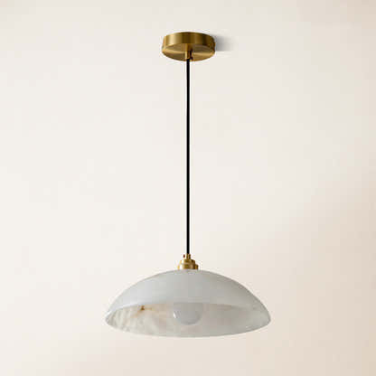 Dadaly Alabaster Modern Small Art Pendant 16"D