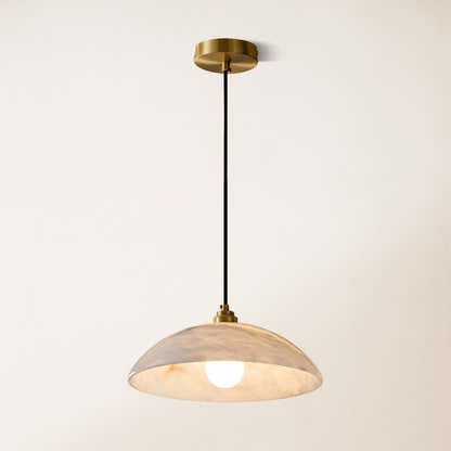 Dadaly Alabaster Modern Small Art Pendant 12"D