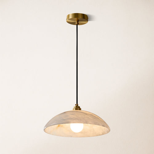 Dadaly Alabaster Modern Small Art Pendant 12"D