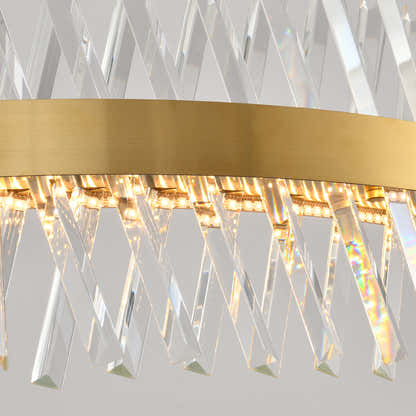 Vetro Prism Crystal Rectangular Chandelier 40"W