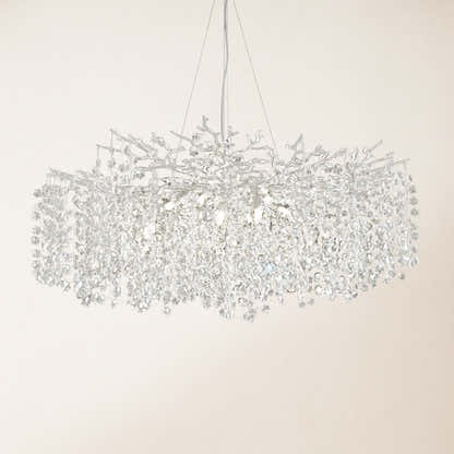 Lustre Branches Crystal Round Chandelier for All Rooms 40"D