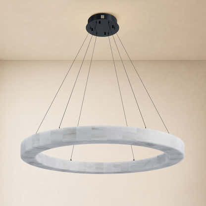 Soluna Alabaster Custom Round Chandelier