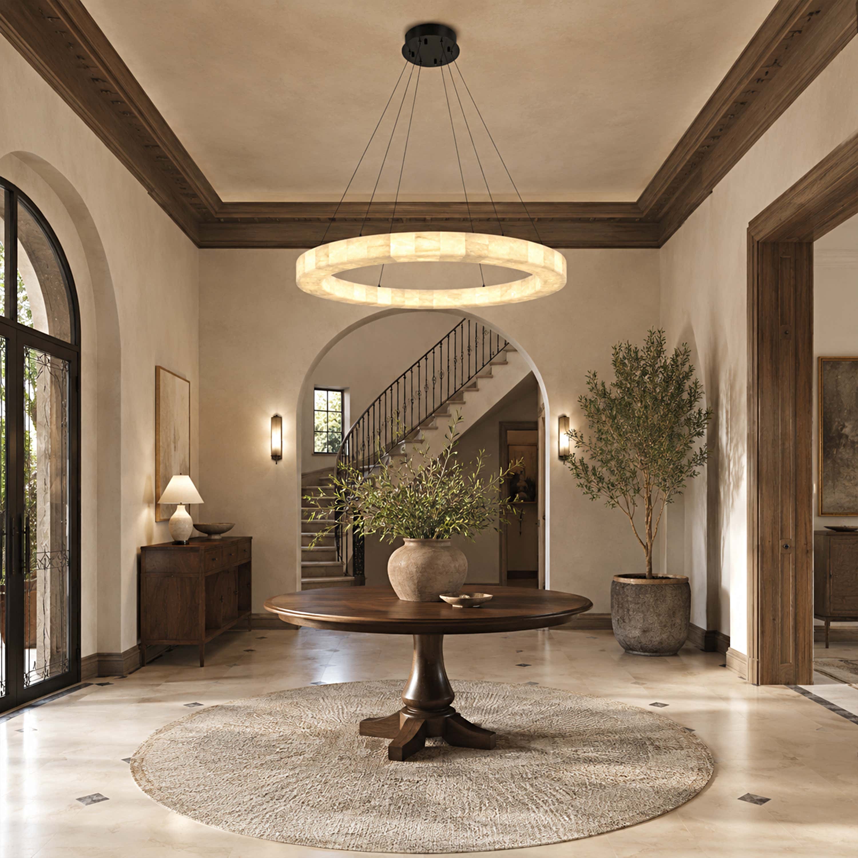 Soluna Alabaster Custom Round Chandelier