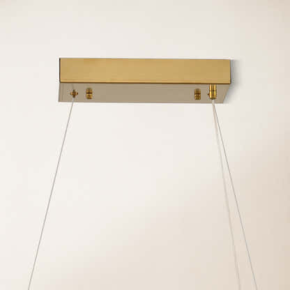 Vetro Prism Crystal Rectangular Chandelier 47"W