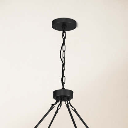 Cylora Glass Tube 2-Tier Round Chandelier 48"D