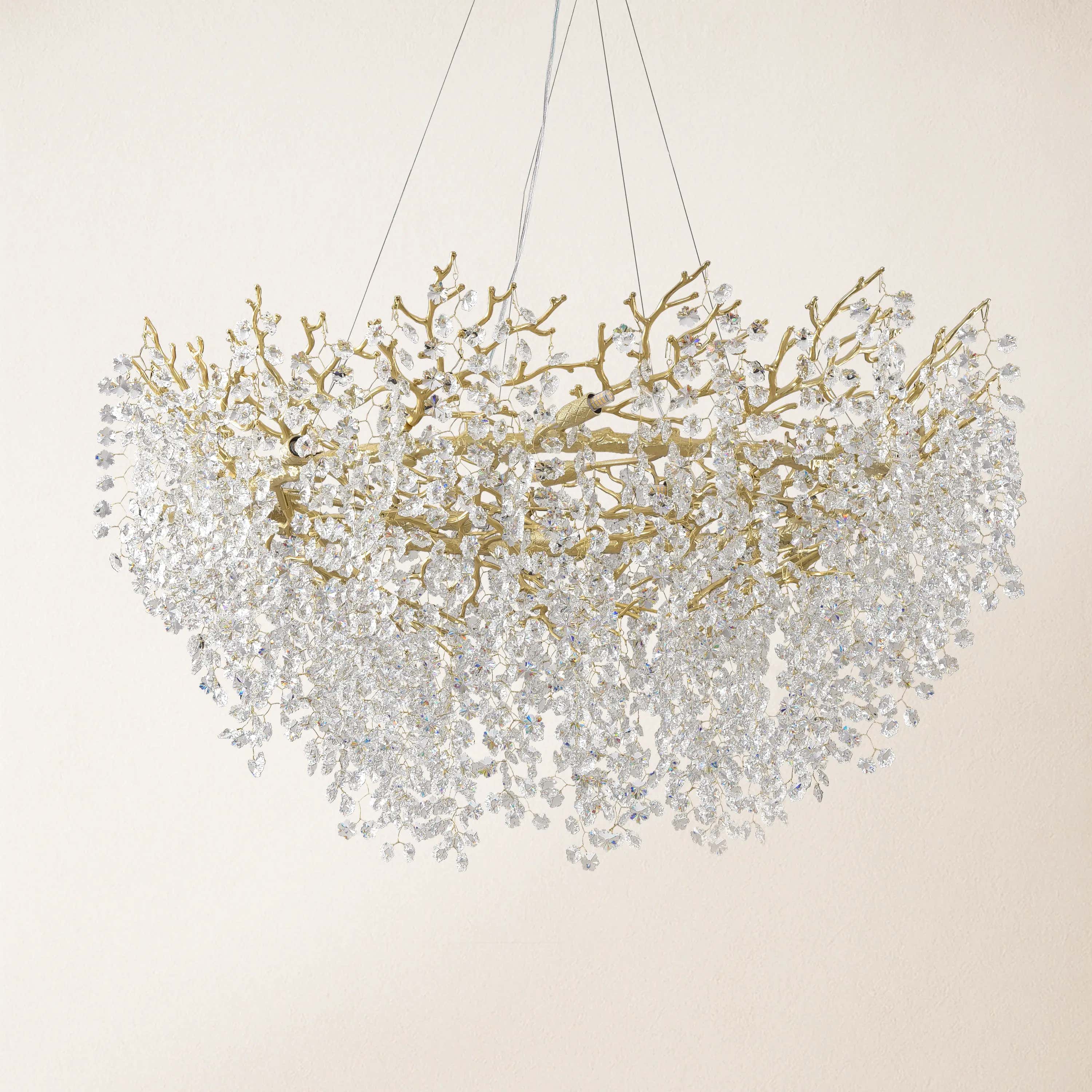 Lustre Branches Round Chandelier 48"D
