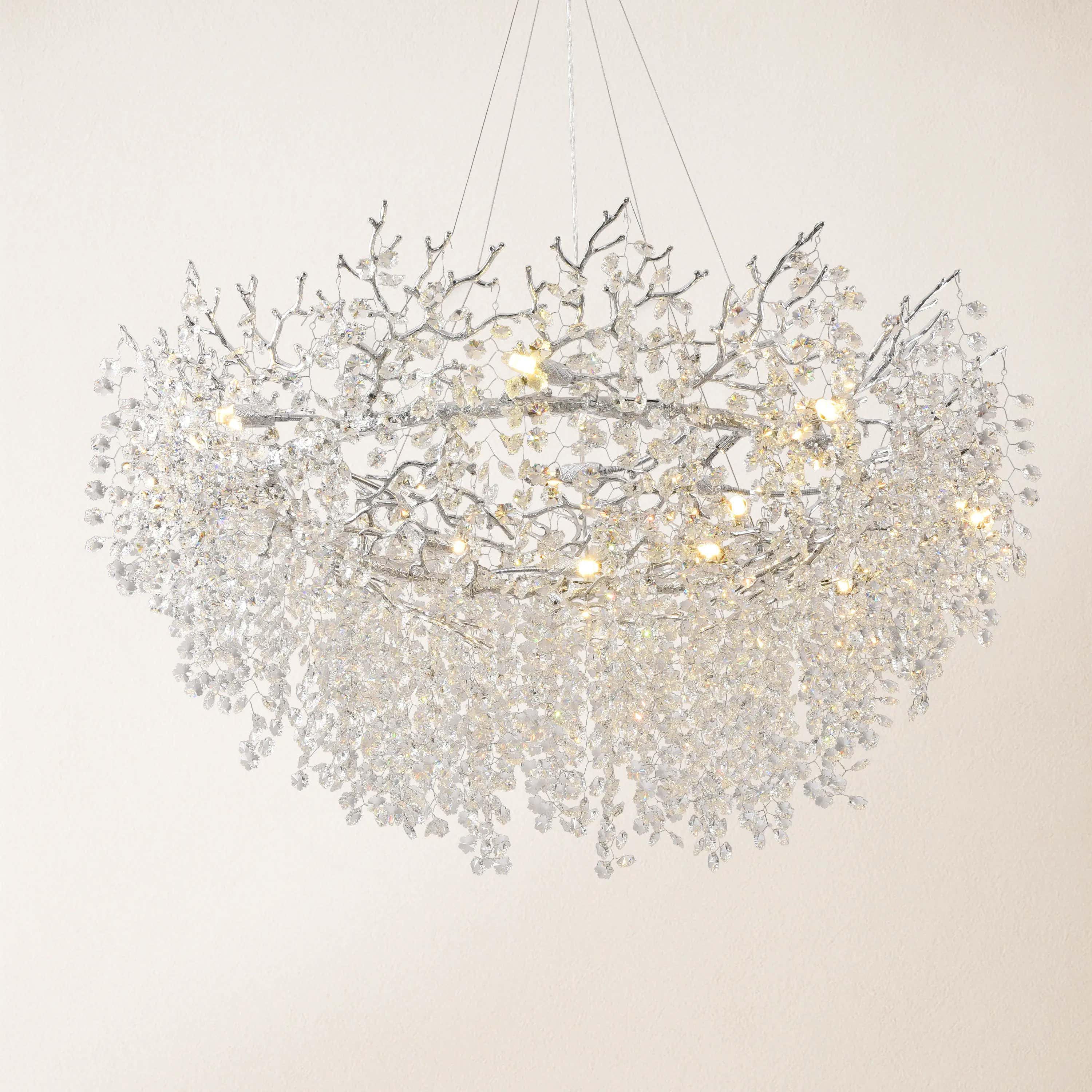 Lustre Branches Round Chandelier 48"D