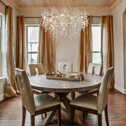 Frostleaf Crystal Branch Halo Chandelier 47"D