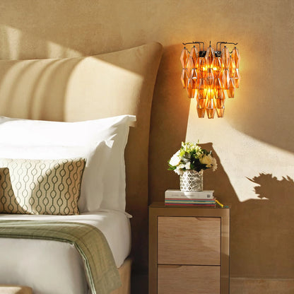Celestial Drop Glass Wall Sconce 19.6"H