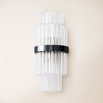 Oryana Crystal Icicle 2-Tier Wall Sconce 7.9"