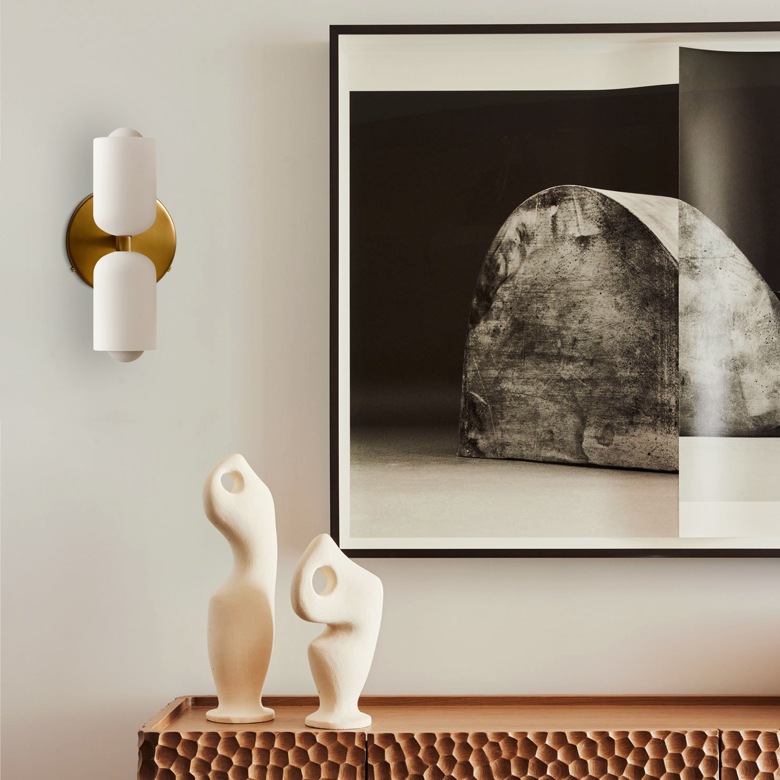 Caleb Glass Wall Sconce 5"W